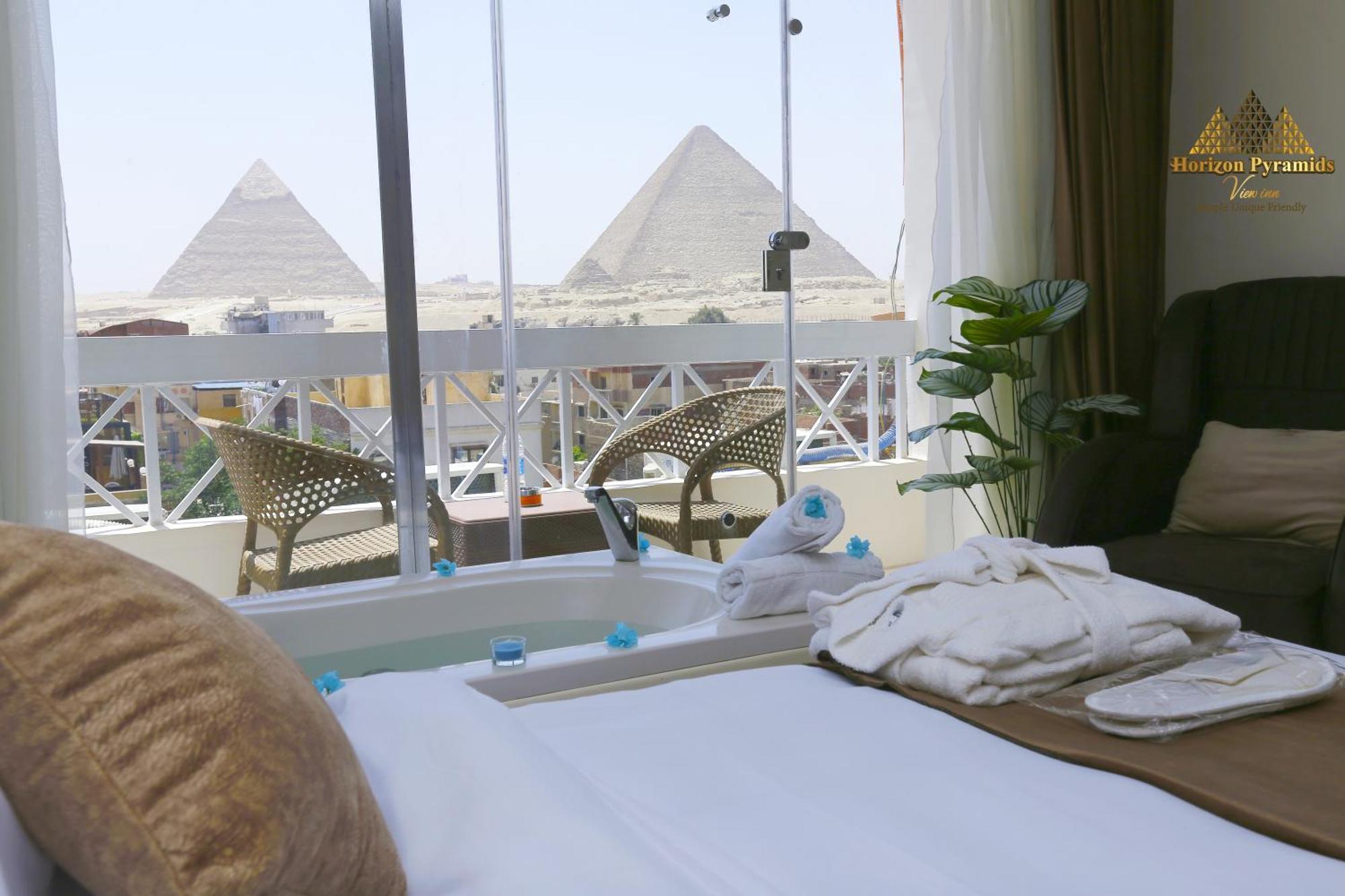 Horizon Pyramids View Inn Kafret el-Gabal Eksteriør bilde