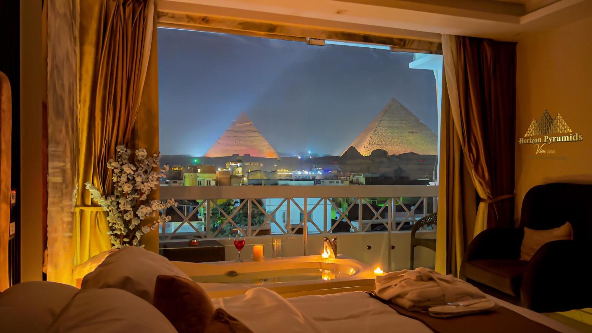 Horizon Pyramids View Inn Kafret el-Gabal Eksteriør bilde